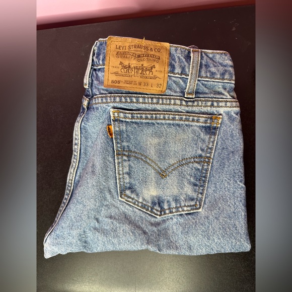 Levi's Other - Levi's vintage Men's Light Blue Straight Jeans 505 33x32